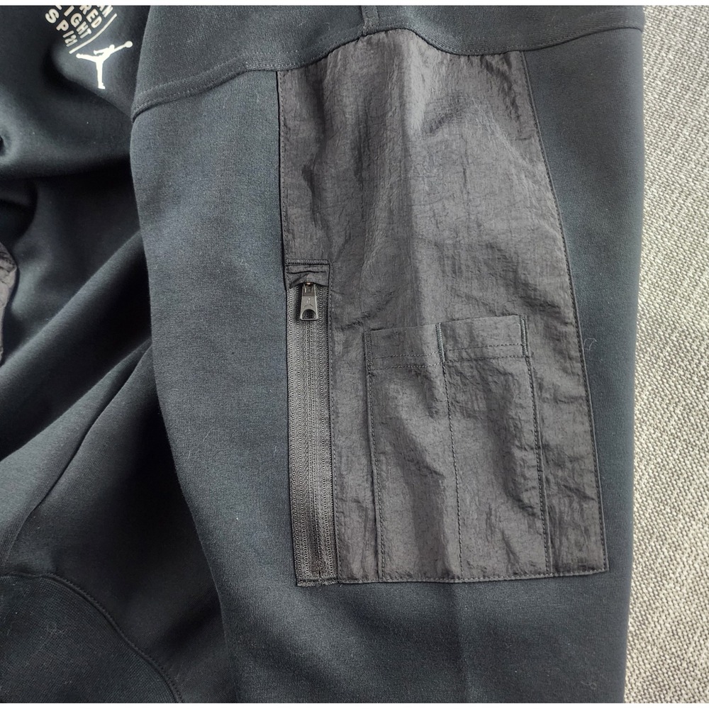 Jordan 23 Engineered Fleece Hoodie XL Black CZ8272-010 Jumpman NWT Oversized - Picture 12 of 13